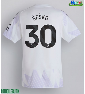 Manchester United Benjamin Sesko #30 Bortatröja 2025-26 Kortärmad